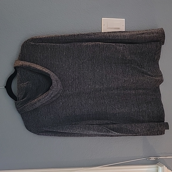 Banana Republic Vintage Tee Hoodie cotton & linen gray/black Med Like new - Picture 3 of 3